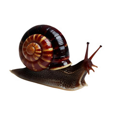 snail on a white background