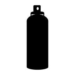 Silhouette of a spray can used for various applications and purposes