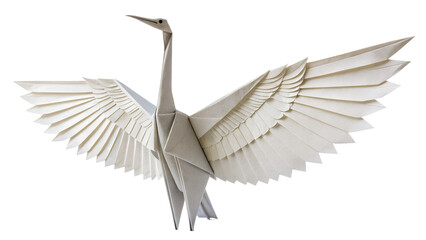 Obraz premium white origami bird