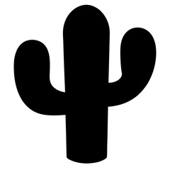 Minimalist silhouette of a Saguaro cactus standing tall and serene