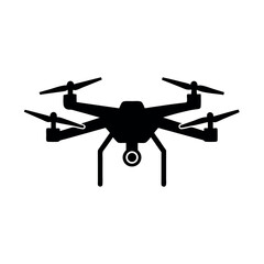 Drone vector silhouette