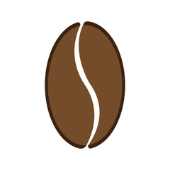 Coffee beans isolated on white background
