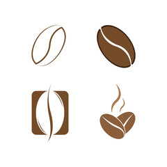 Coffee beans isolated on white background