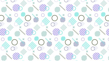 カラフルなメンフィスデザイン