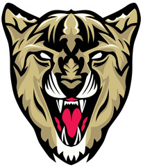 puma jaguar panthere animal feroce dent gueule logo