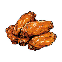 buffalo chicken wings,vector