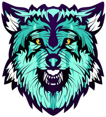 loup garou tete mechant dessin