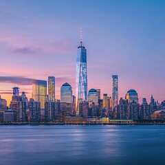 Warm Sunset Colors Reflect On Urban Waters High Resolution Picture