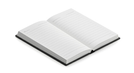 Open Blank Notebook, Minimalist Design, Studio Shot