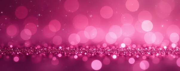 Abstract pink glitter bokeh, shimmering sparkle background, soft, sparkle