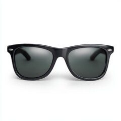 Fototapeta premium Sunglasses with a dark frame isolated on white background