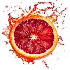 Blood Orange Splash Fruit Juice Splash Citrus