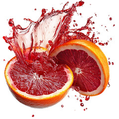Blood Orange Splash Fruit Juice Splash Citrus
