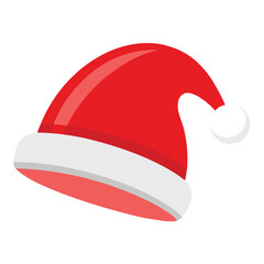 A classic red and white Santa hat.