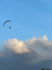 paraglider in the sky