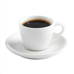 Obraz premium Cup of coffee isolated on white background