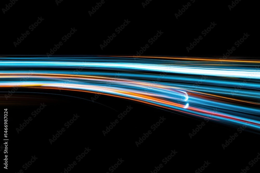Poster abstract light streaks design element on background