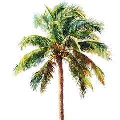 Obraz premium Here?s a set of similar prompts inspired by the tropical palm tree description you provided. These prompts are designed to evoke vibrant, detailed, and photorealistic