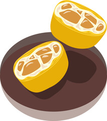 Hong kong mango pancake. Mango cream crepe.