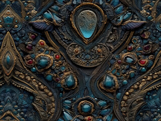 Fototapeta premium Biomechanical Mosaic Relics