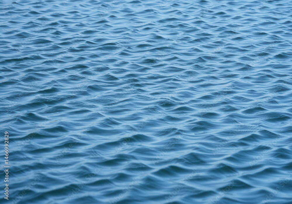 Poster a serene view of gentle water ripples creating a calming and peaceful ocean surface texture scene