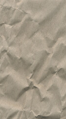 Crumpled Beige Paper Texture Background