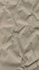 Crumpled Beige Paper Texture Background