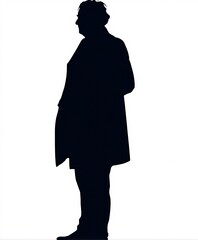 Silhouette of a Person in Profile