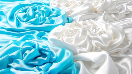Obraz premium Silken textures: Swirls of elegant fabric create a dynamic abstract pattern