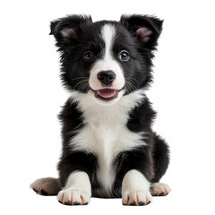 Fototapeta premium Isolated Cute Puppy Sitting PNG