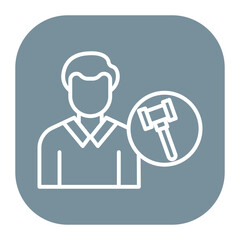 Public Defender Male Icon