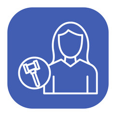Public Defender Female Icon