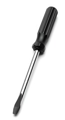 Fototapeta premium Flat-head screwdriver isolated on white