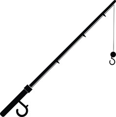 Fishing rod vector icon