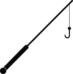 Fishing rod vector icon