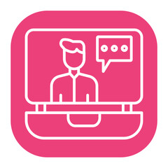 Obraz premium Webinar Icon