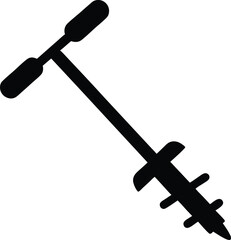 Ice drill icon