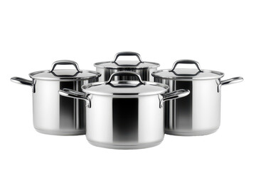 Premium quality cooking pots made of stainless steel for long lasting use and easy cleaning