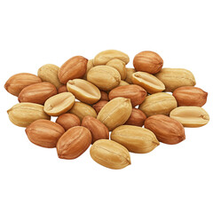 Obraz premium Peanut isolated on transparent or white background, png