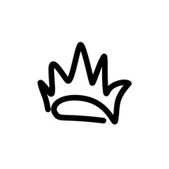 scribbled hands in the shape of a crown