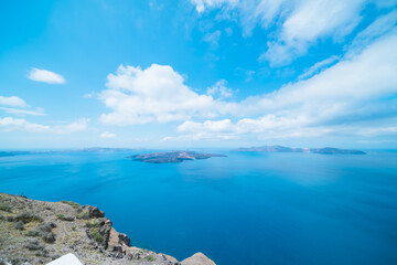 ギリシャのサントリーニ島の美しい風景