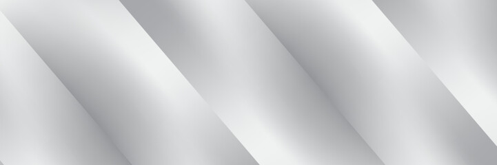 Silver foil background with metal mirror texture. Chrome gradient surface with light gloss simple abstract . vector