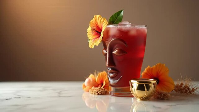 Vibrant cocktail inspired by Burkina Faso's rich traditions and culture