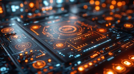 Futuristic Technology Interface: A Glimpse into the Digital Realm