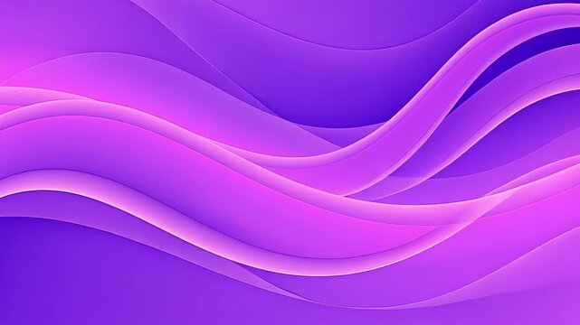 Dynamic flow of purple and pink abstract waves in motion
