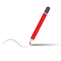 Vector colorful pencil  design template
