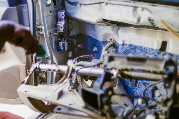 Car Dashboard Wiring System Repair and Maintenance Work