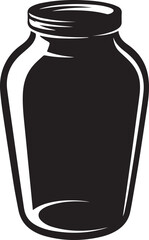 Jar Icon Silhouettes | Flat Kitchen Container Vector Art