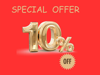 10% Off Special: Get 10% off on vector illustration images! a wide range of high-quality, creative illustrations with a red background