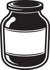 Jar Icon Silhouettes | Flat Kitchen Container Vector Art